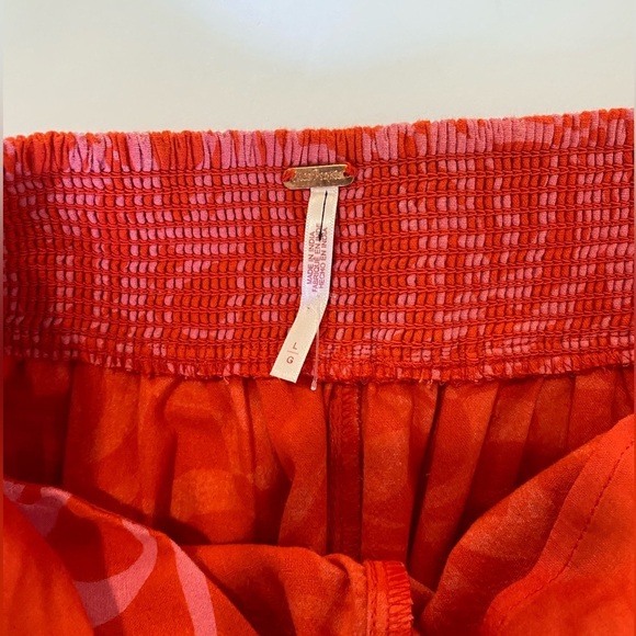 NWOT Free People Kira Jumpsuit red/pink 
Wide Leg Size L - Picture 4 of 9